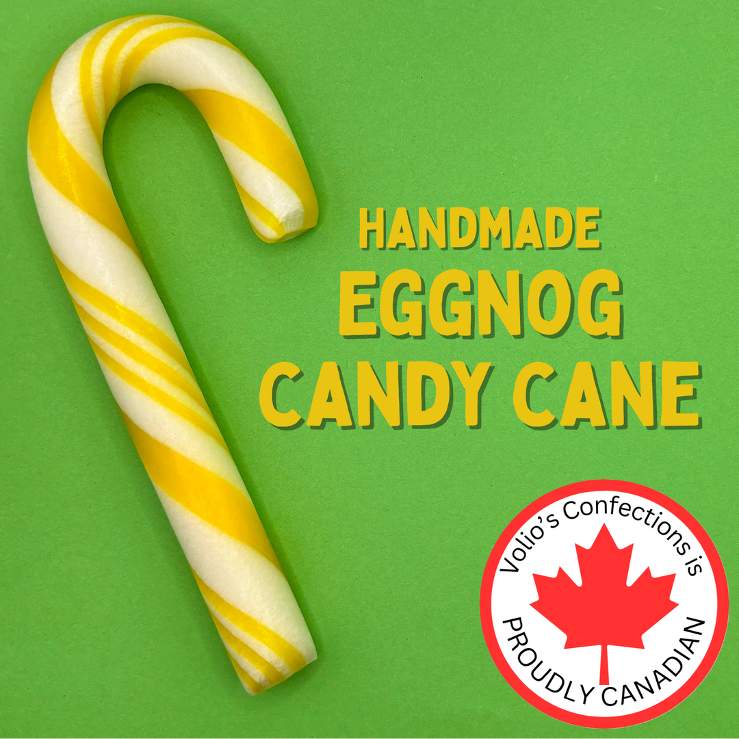 Eggnog Large Handmade Candy Canes
