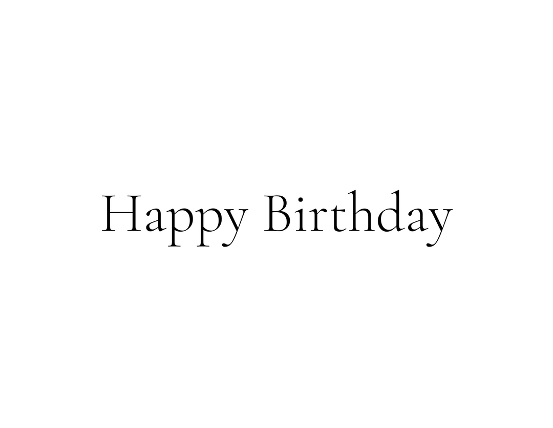 Happy Birthday Note Card