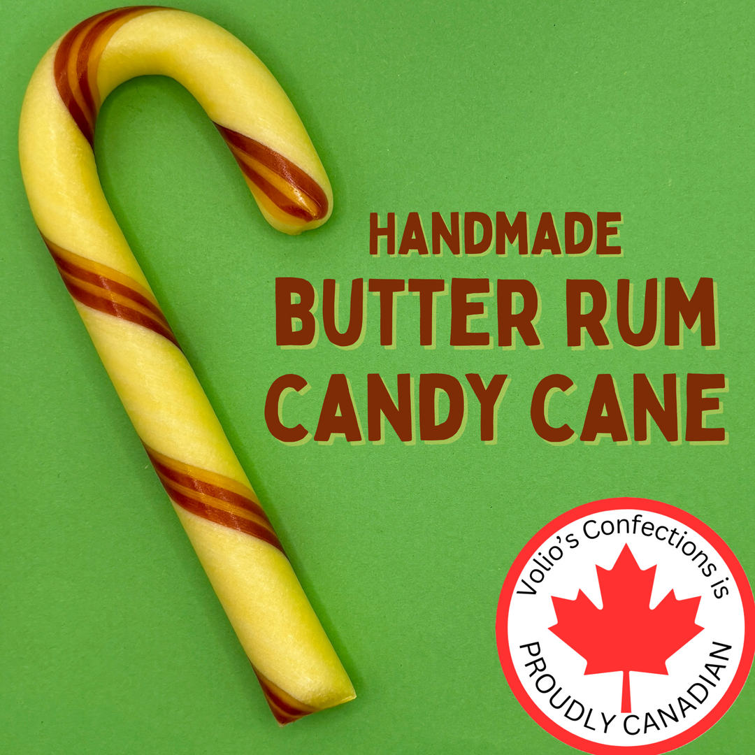 Butter Rum Large Handmade Candy Canes