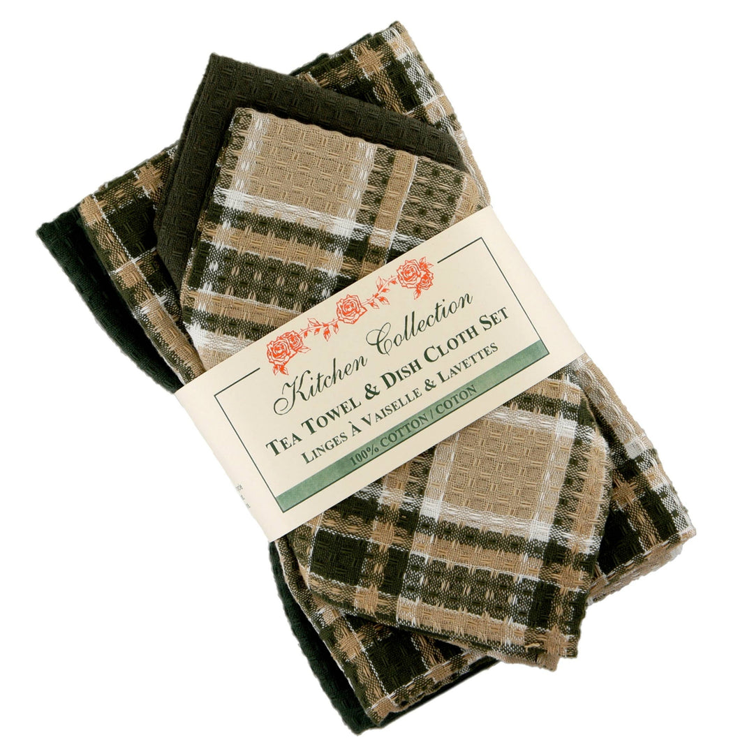 2 Tea Towel + 2 Dish Cloths Set - Tulsi