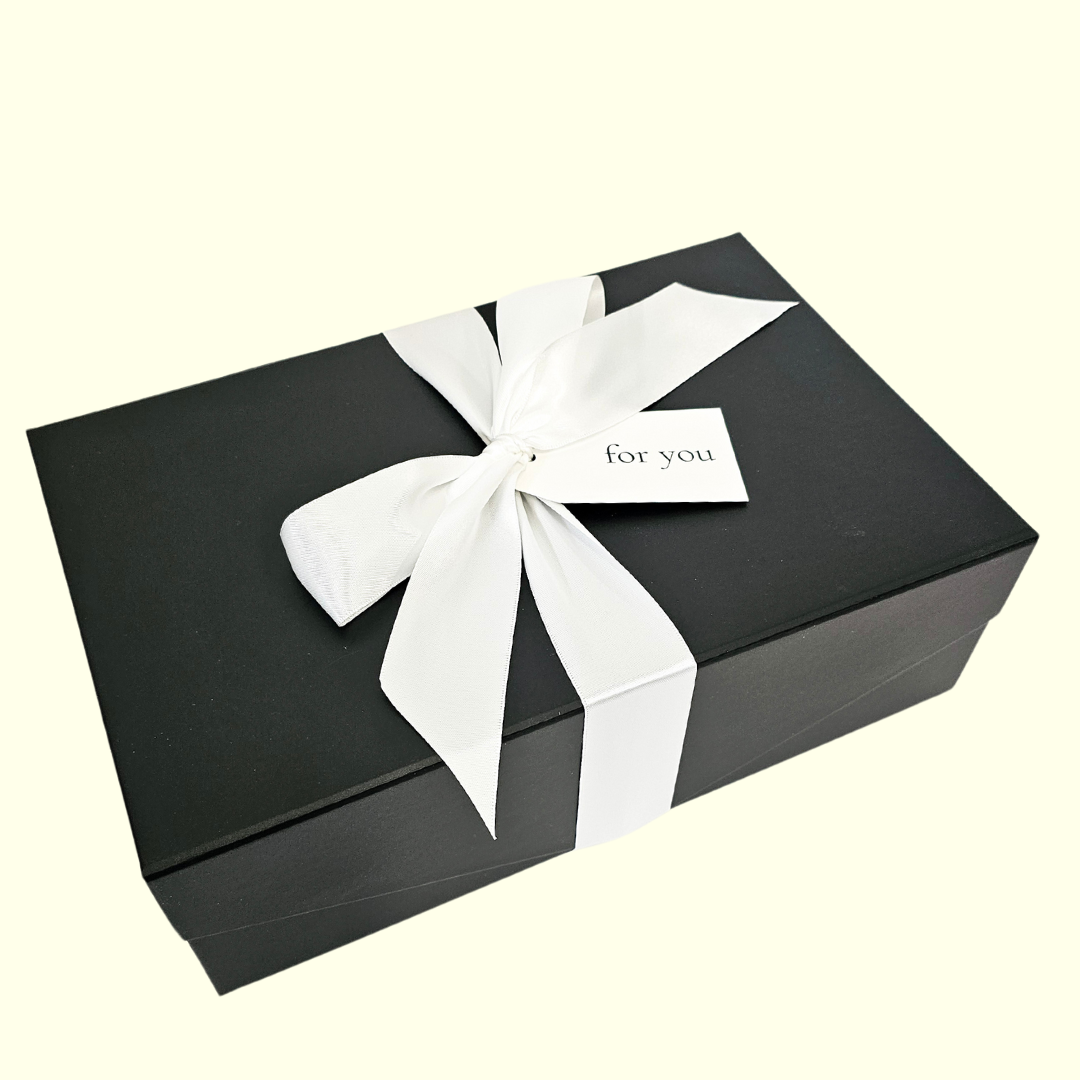 Black Lux Box & Handwritten Note Card