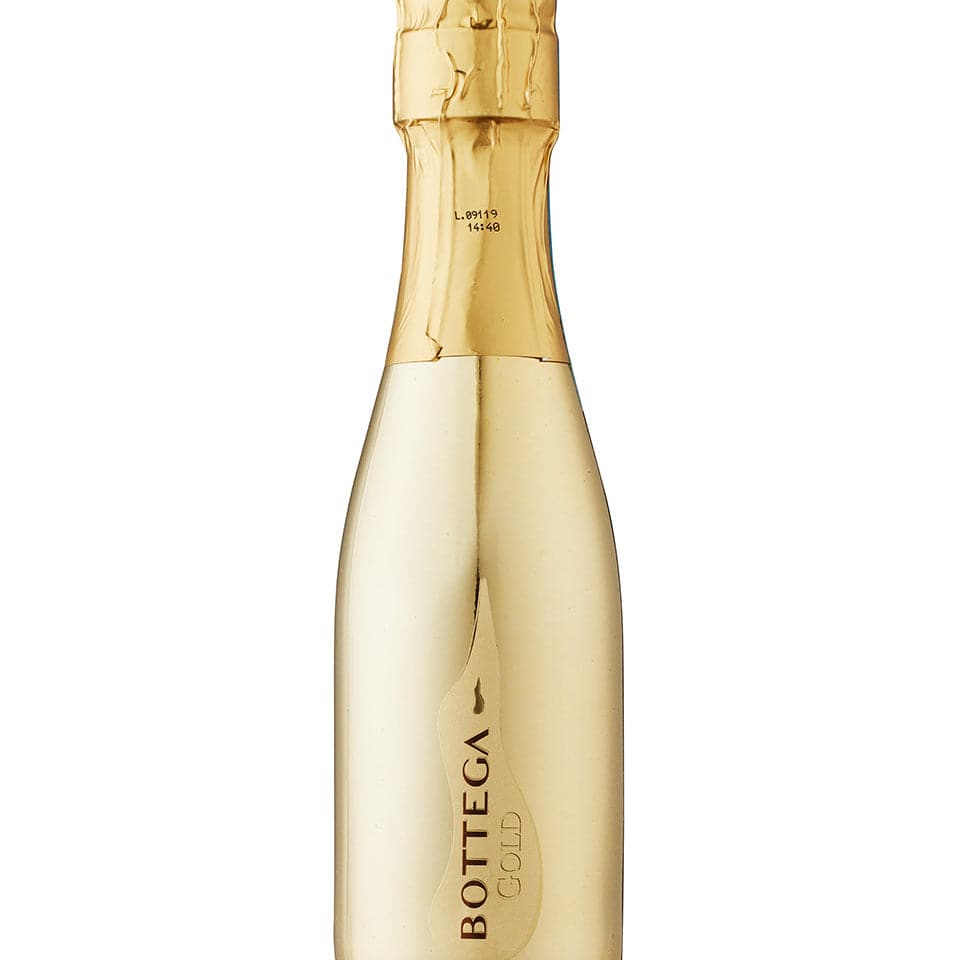 Gold bottle with &