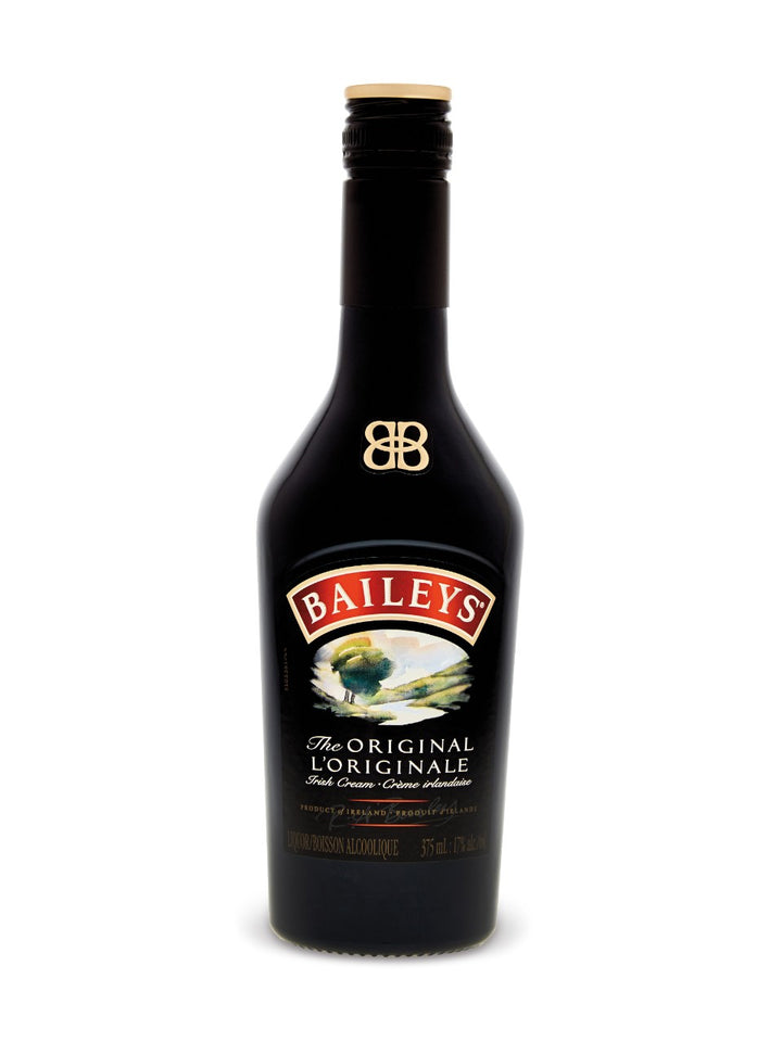 Baileys bottle on a white background