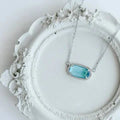 Sofia Druzy Necklace by Sweet Three Designs featuring a sparkling druzy pendant on a delicate chain.