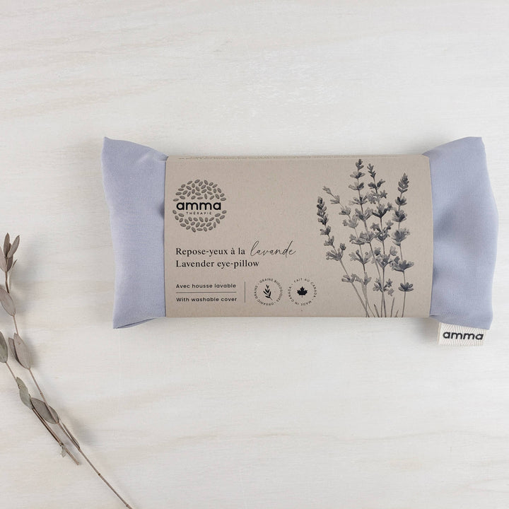 Lavender eye pillow with Tencel washable cover : Agate