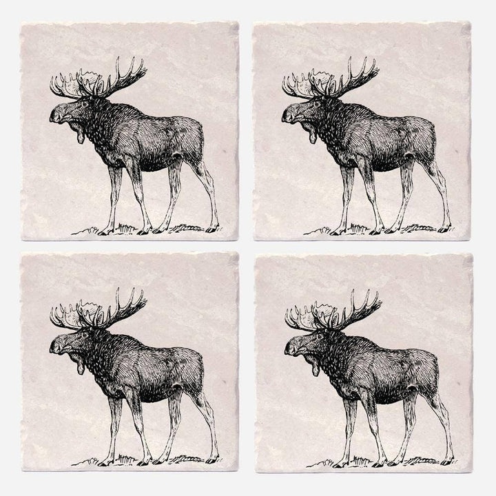 Dessous de verre « Moose » : 10x10 cm