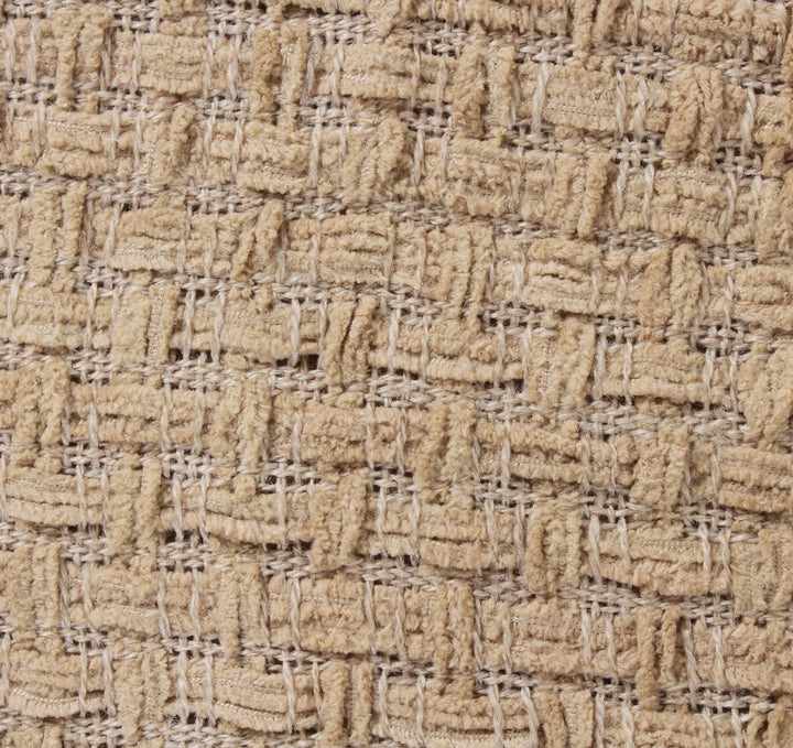Chenille Basket Weave Throw Blanket, 50x60: Forest Green
