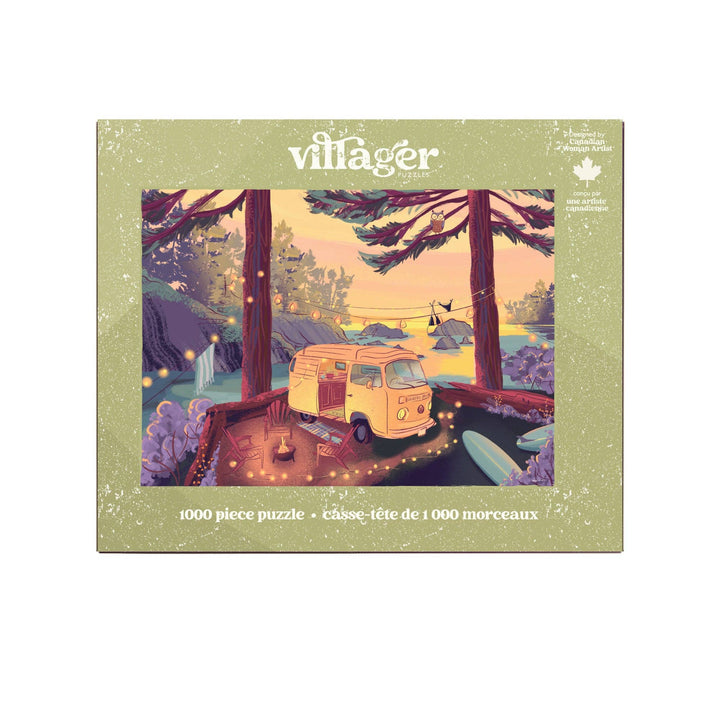 Twilight Campsite | 1000-Piece Puzzle | Designed in Canada - Gift Smack Gift Company