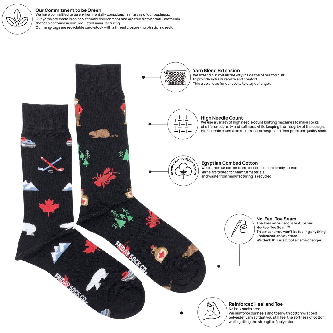 Men's Canada Icons Socks: Men's 7 - 12
