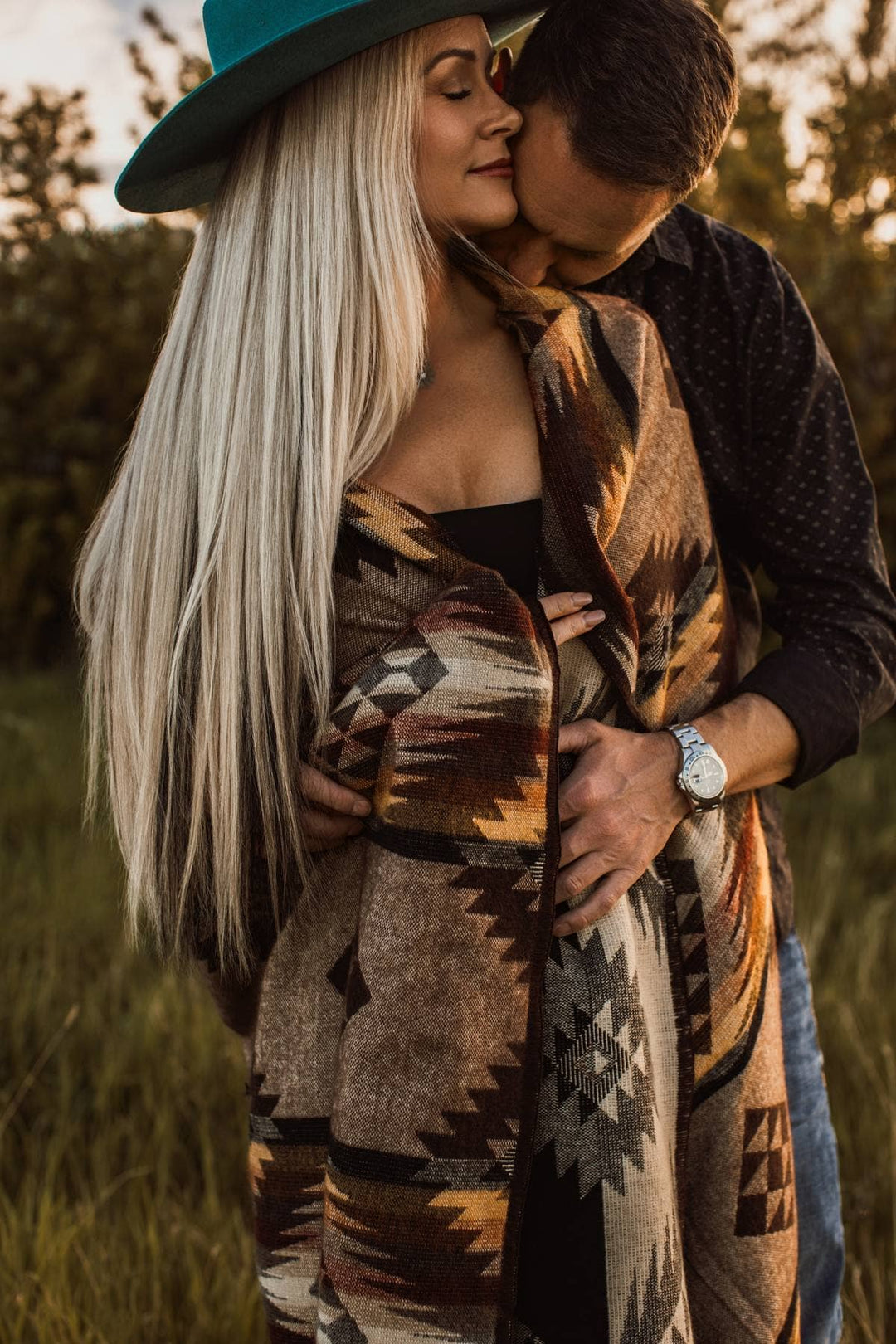 Prairie Sunset Aztek Alpaca Throw Blanket