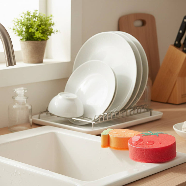 Éponge de cuisine : décorative en forme de fleur