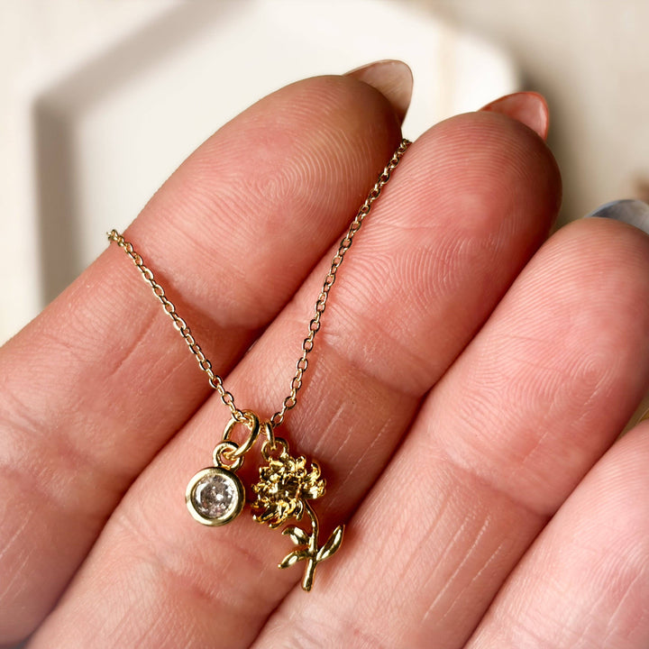 Birth Flower Necklace: June