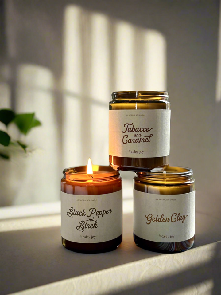 Black Pepper &amp; Birch | Soy Candle  🍁
