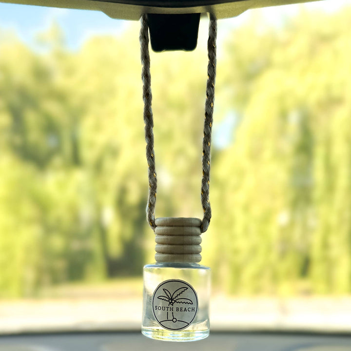 Car air freshener hanging from a car&