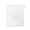 Lulujo White Cellular Baby Blanket