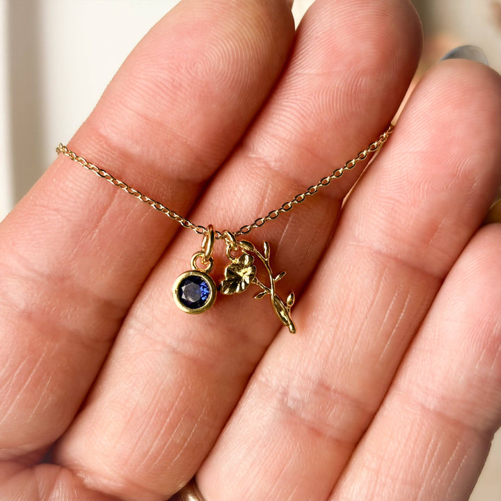 Birth Flower Necklace: August