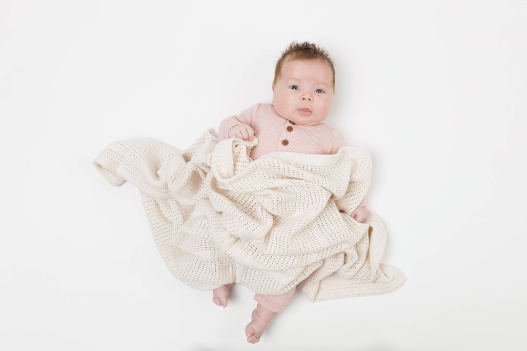 Cellular Blanket - Oatmeal - Gift Smack Gift Company