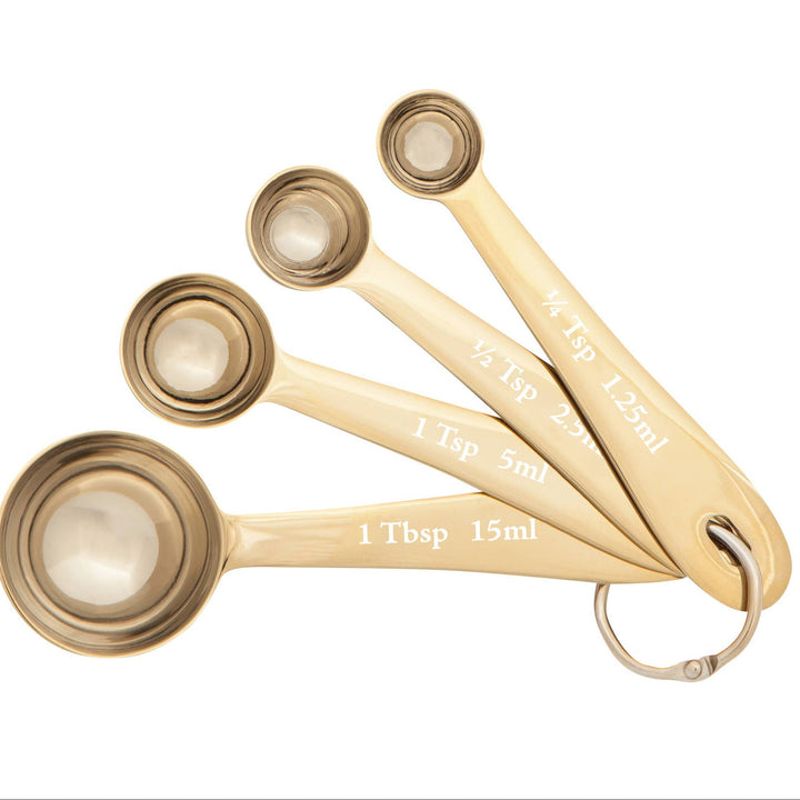 Gold Measuring Spoons Set of 4