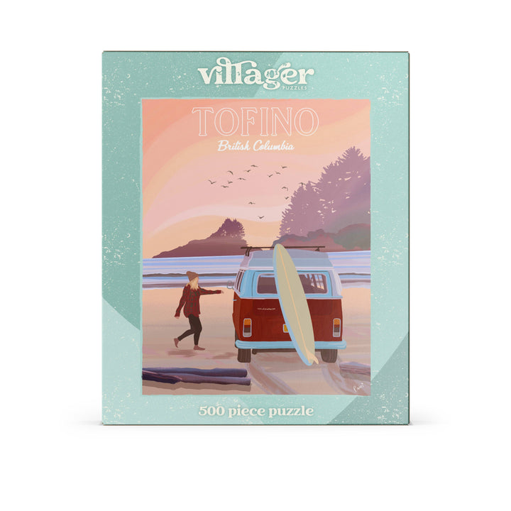 Tofino Surf 500-Piece Puzzle | Designed by BC Canada Artist