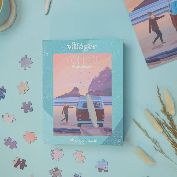 Tofino Surf 500-Piece Puzzle | Designed by BC Canada Artist