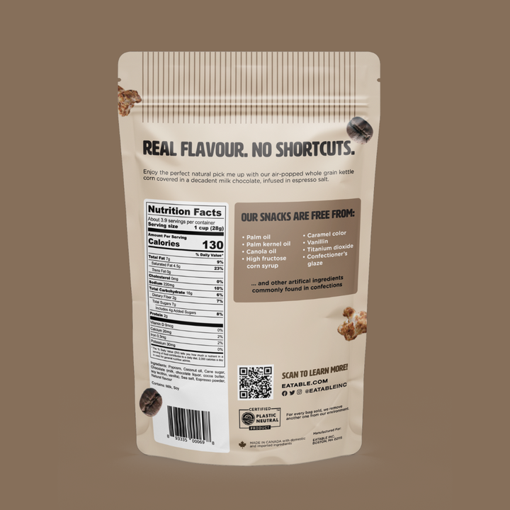 Eatable Chocolate Espresso Martini Gourmet Popcorn