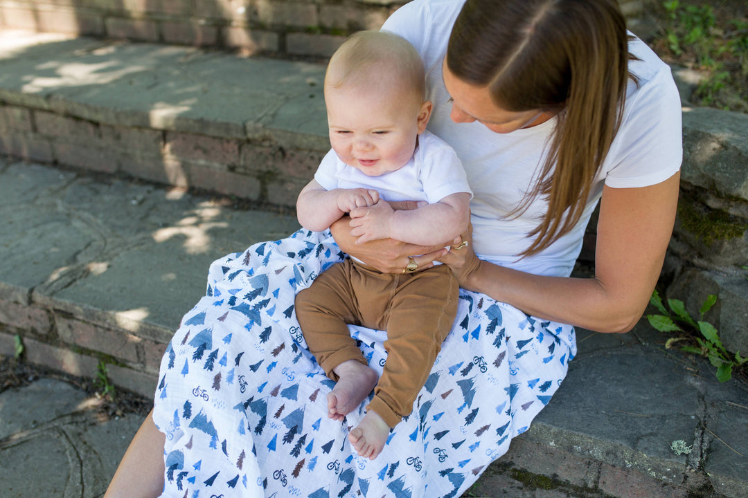 Classic Muslin Swaddle - Mountain Top - Gift Smack Gift Company
