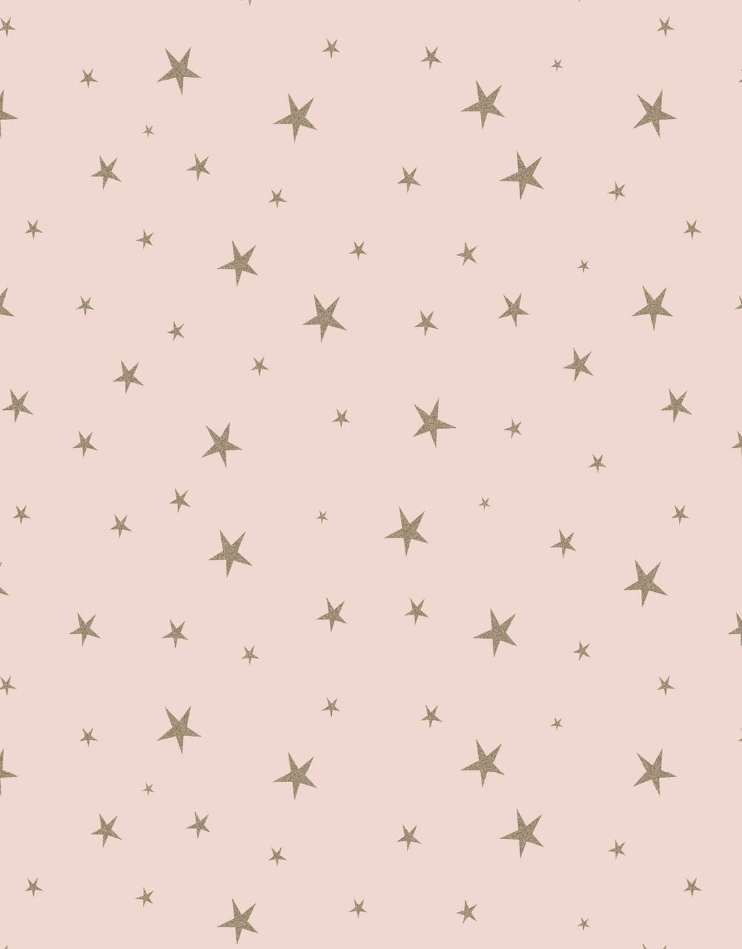 Pattern of gold stars on a pink background
