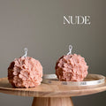Hydrangea Ball Candle: Nude / Vanilla&Cashmere - Gift Smack Gift Company