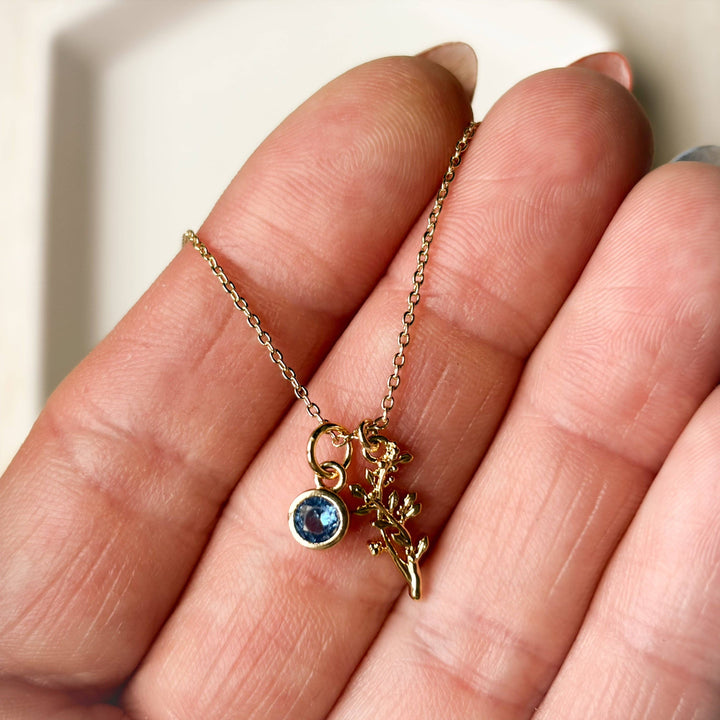 Birth Flower Necklace: July
