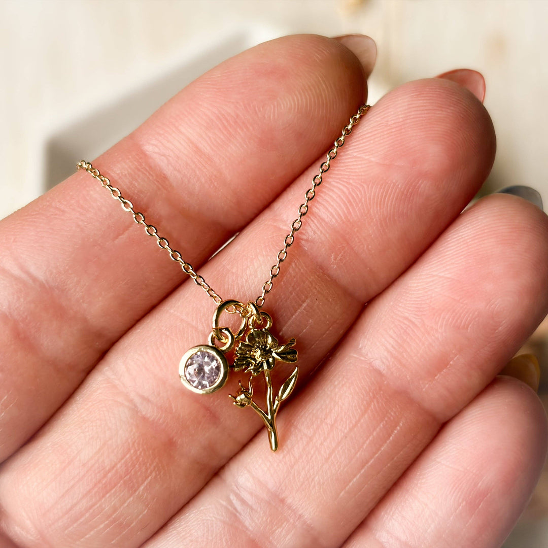 Birth Flower Necklace: September