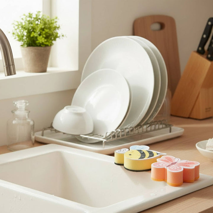 Éponge de cuisine : décorative en forme de fleur