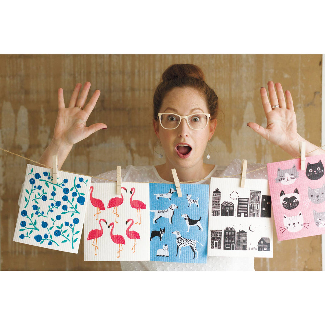 Cats Meow Swedish Dishcloth