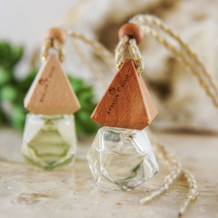 Car Air Freshener •Natural Essential Oil Diffuser•Refillable: TANGERINE QUEEN • Satsuma+Tangerine+Mandarin+Grapefruit+Bergamot