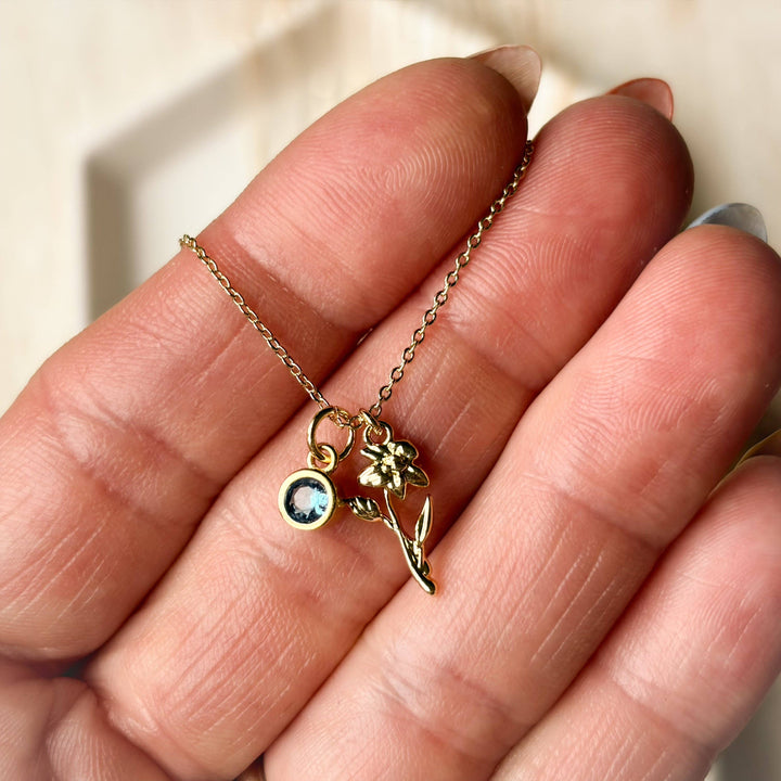 Birth Flower Necklace: August