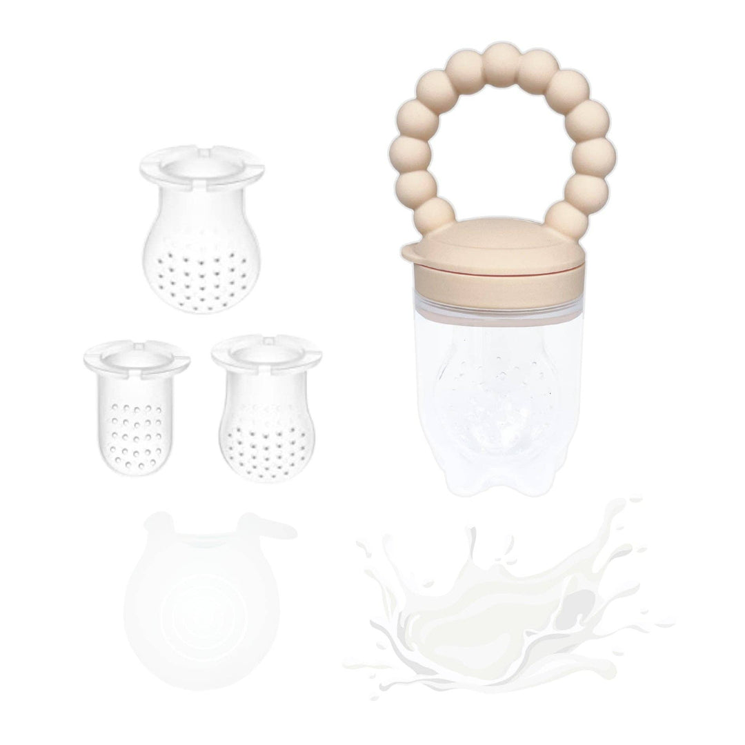Silicone Baby Fruit Feeder - Almond