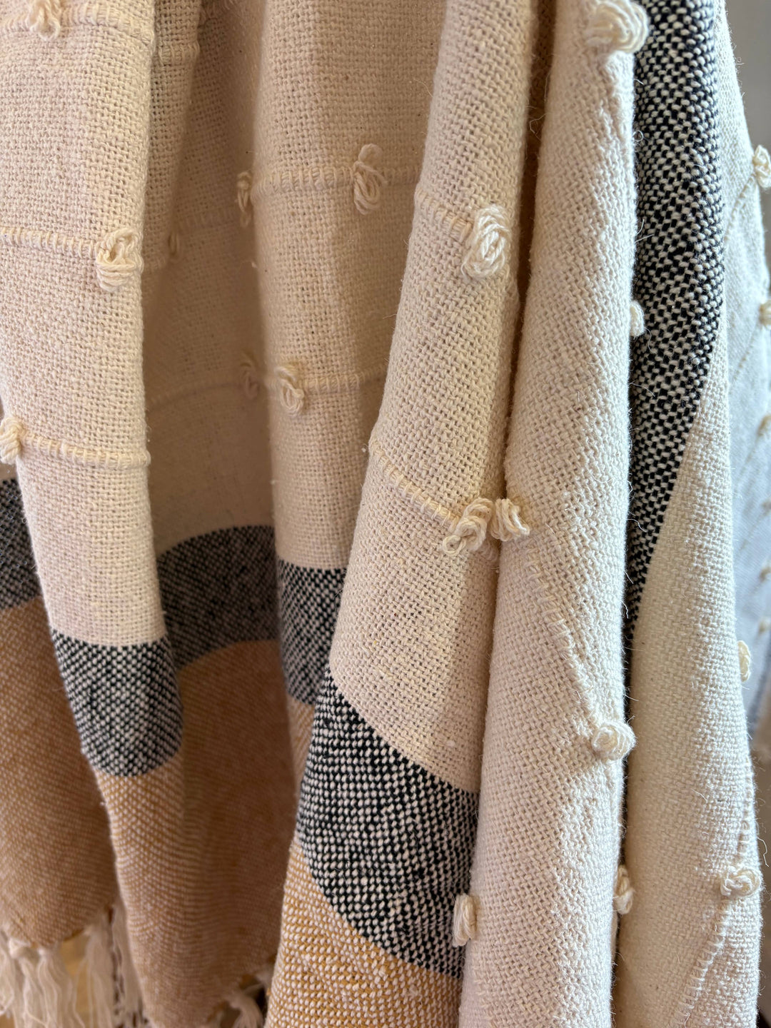 Handwoven Cotton Throw | SAFFRON