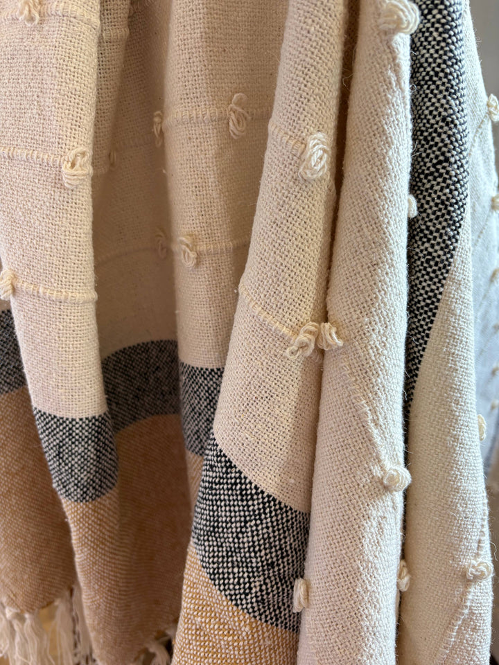 Handwoven Cotton Throw | SAFFRON