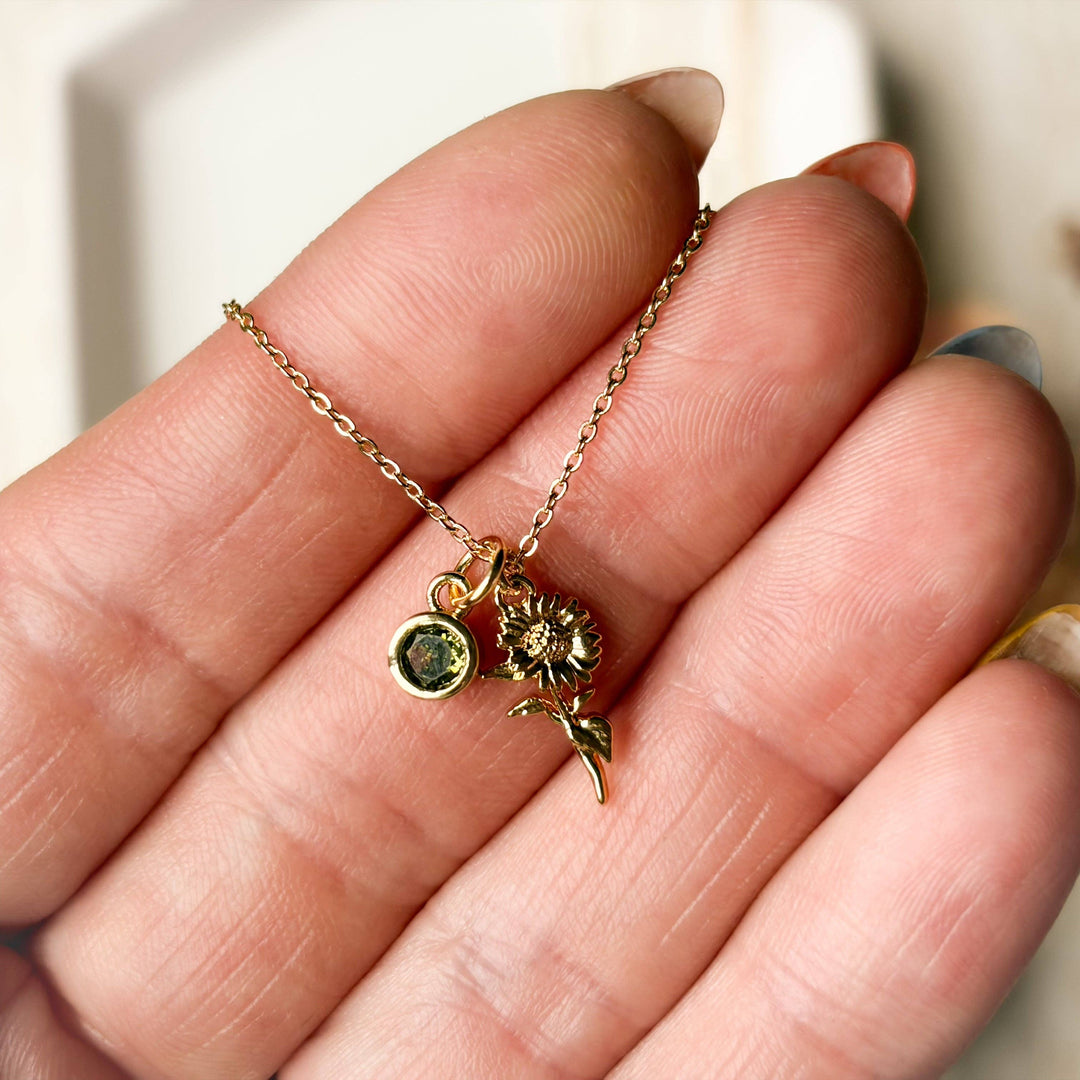 Birth Flower Necklace: September