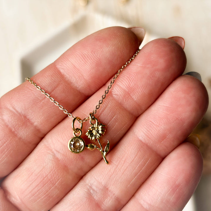 Birth Flower Necklace: September