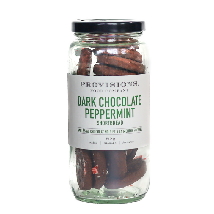 Dark Chocolate Peppermint Shortbread: