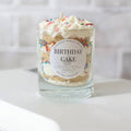 Gorgeous Wreck Design birthday cake dessert candle with colorful frosting and decorative details, perfect for celebrations.