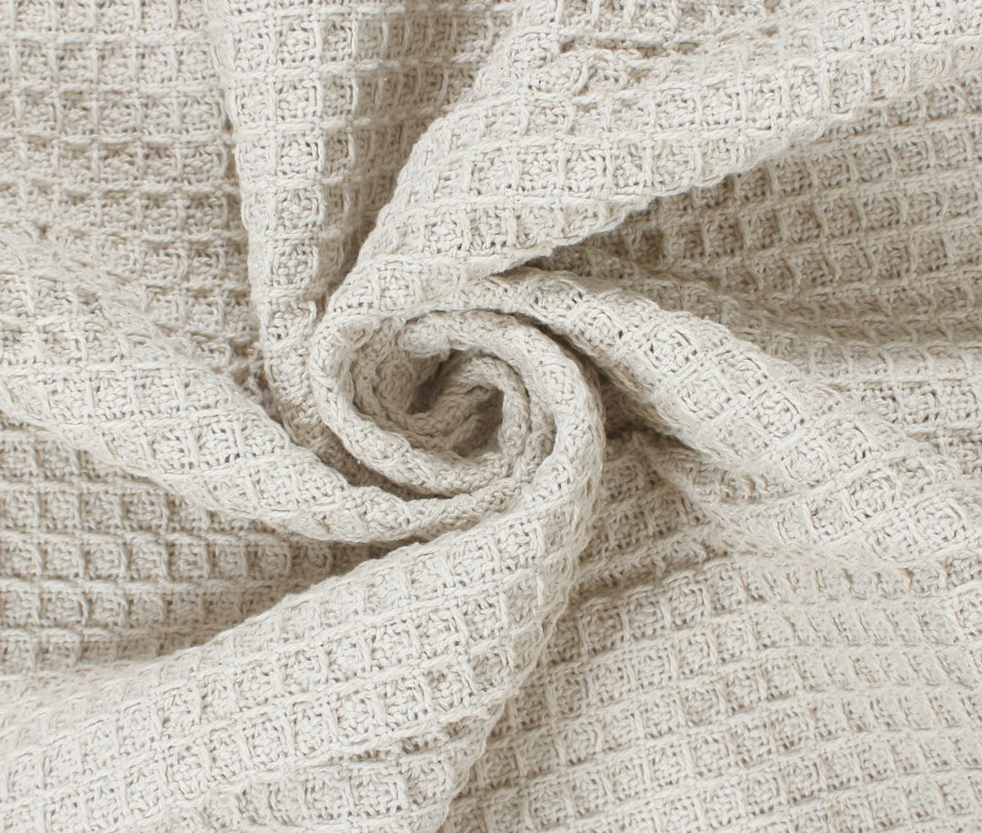 Cream Cotton Throw