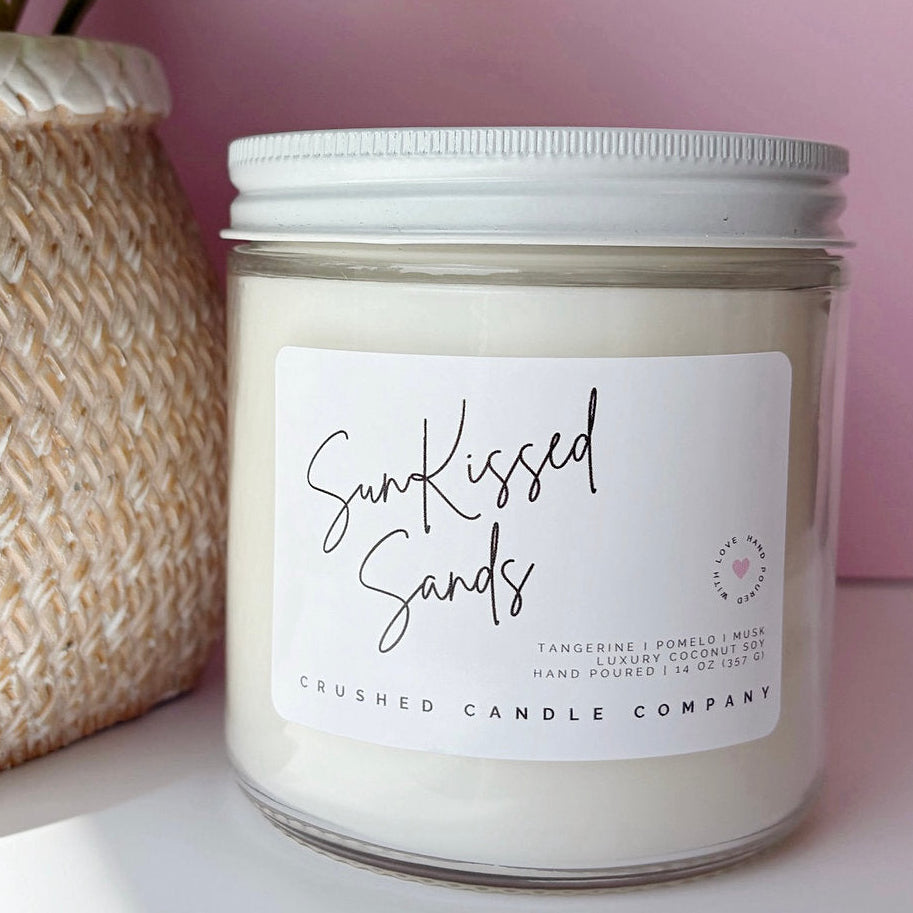 Candle jar labeled &
