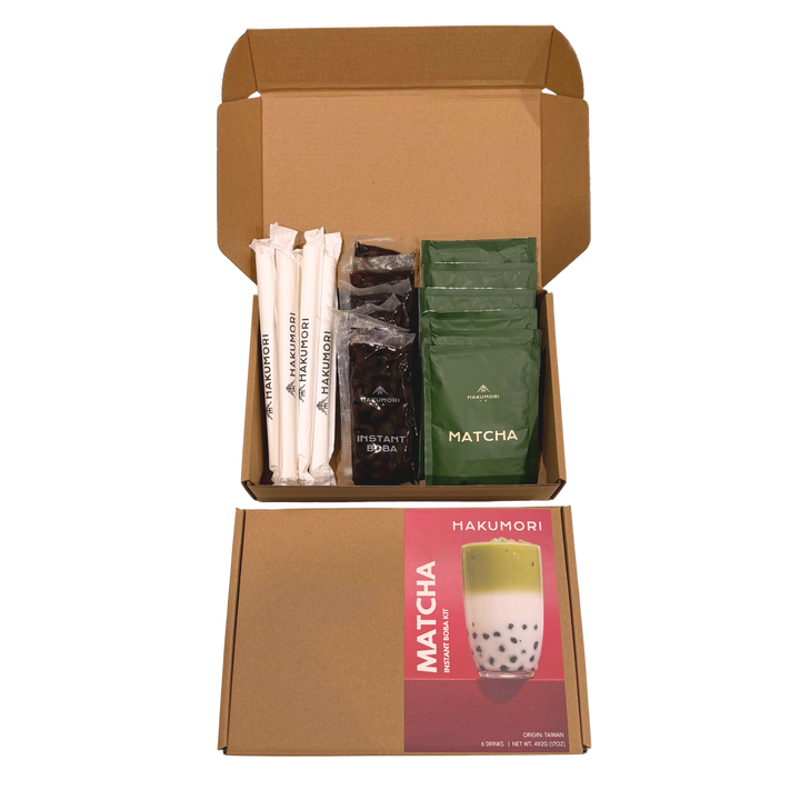 Matcha Boba Tea Kit: Wheat Straws