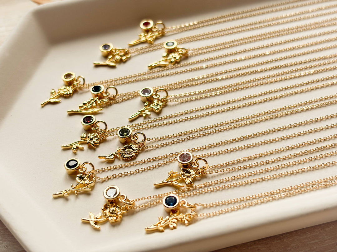 Birth Flower Necklace: July