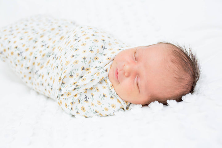 2-Pack Cotton Swaddle Blankets – Vintage Floral / Dragonfly - Gift Smack Gift Company