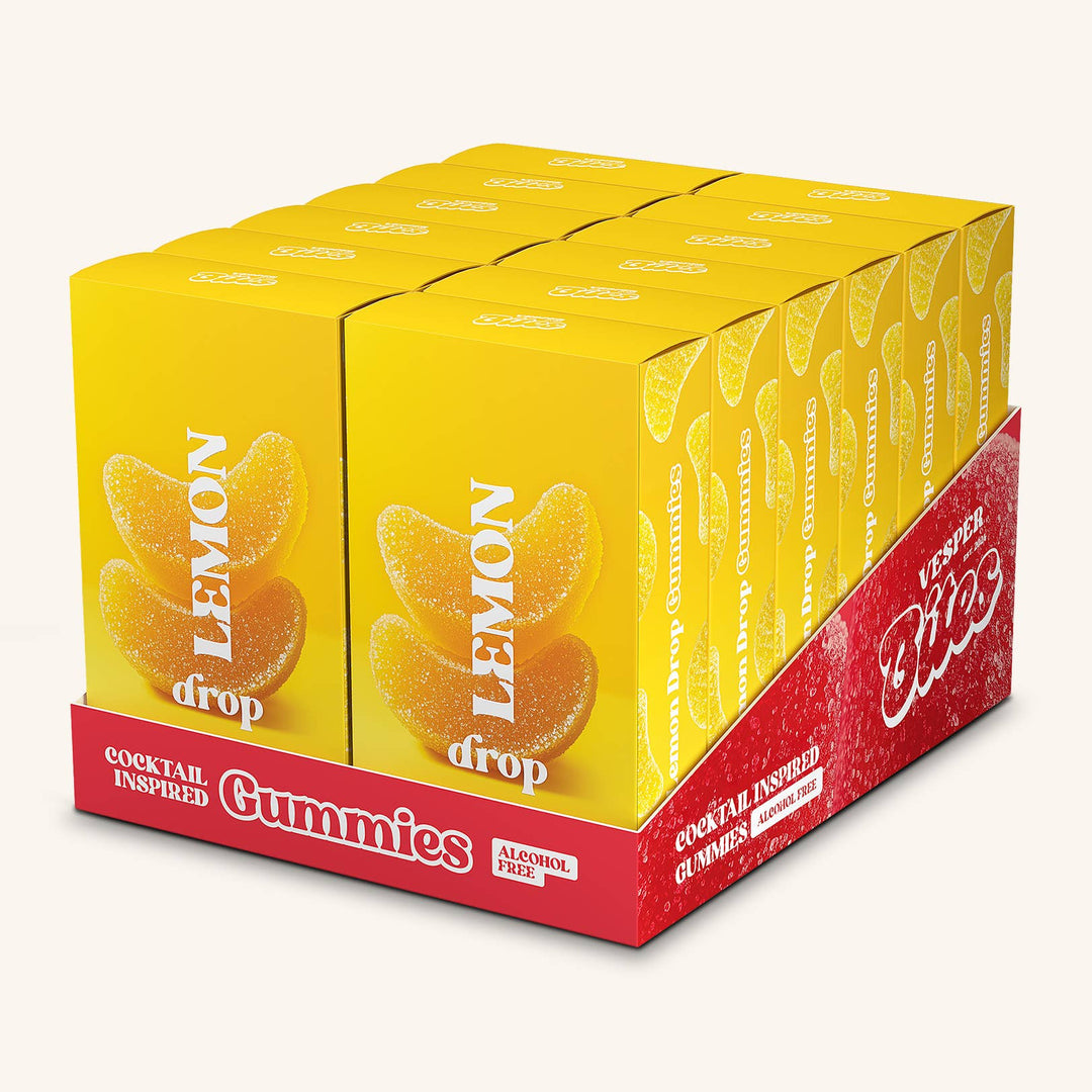 Lemon Drop Gummies, Chewy Candies, Alcohol-Free