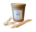 North Country Candle dough bowl refill kit with Dutch apple crumble scent, featuring candle wax and wick for cozy home ambiance.