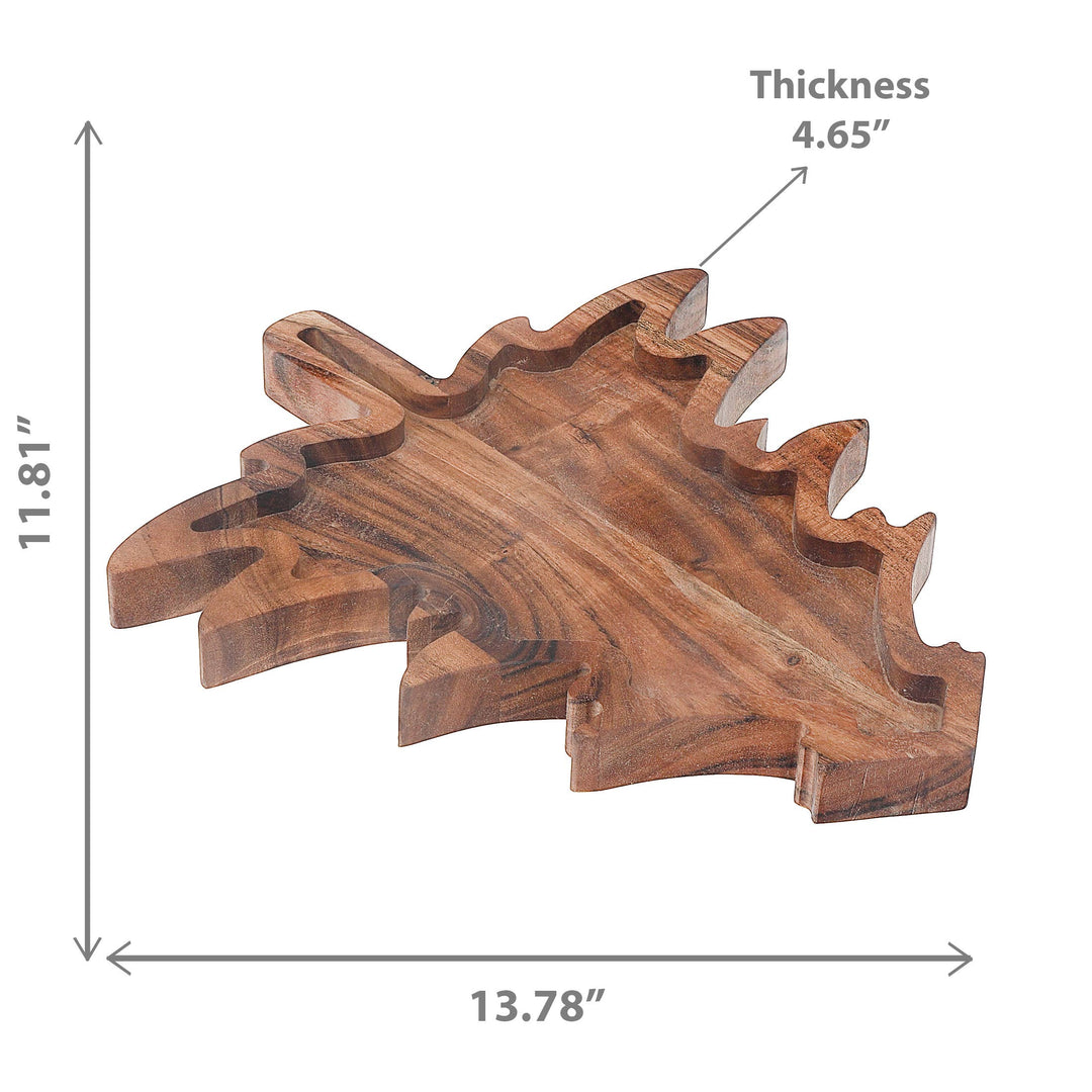 ACACIA OILED WOODEN XMAS TREE SERVING BOARD