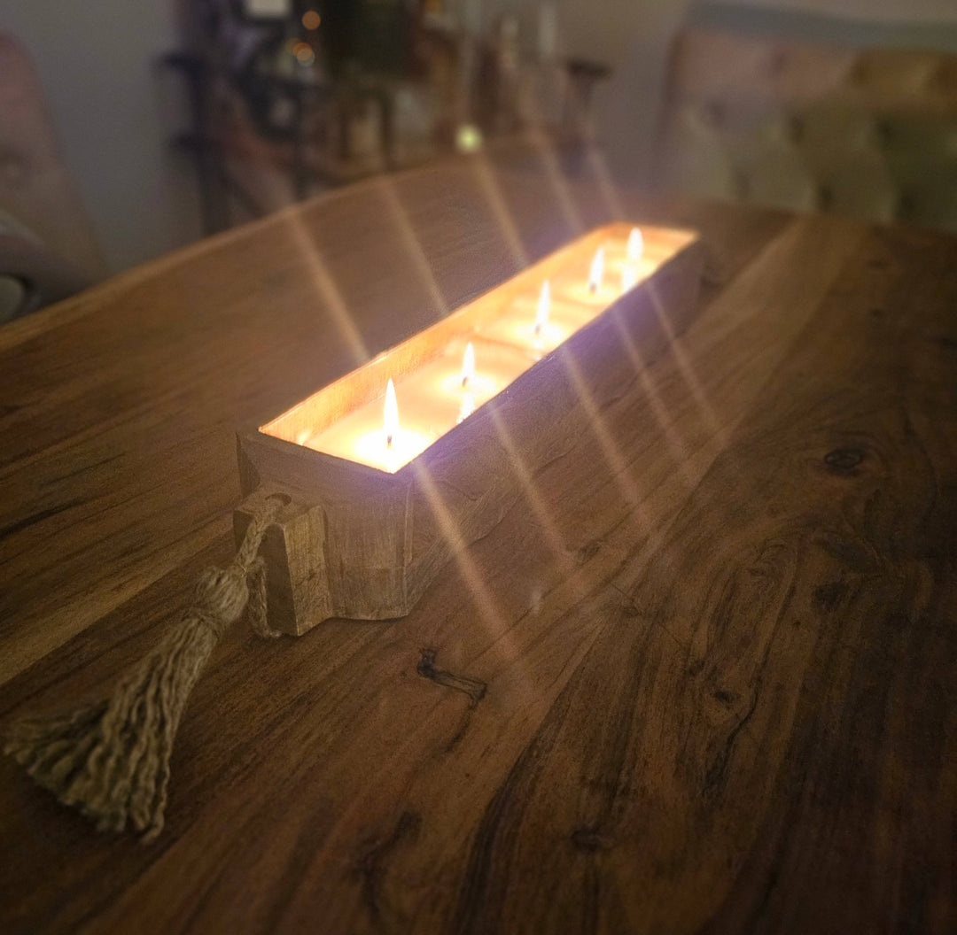 Mango Tray Dough Bowl Candle: Dutch Apple Crumble